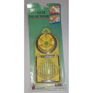 Vintage 3 In 1‎ Egg Slicer Wedges Rosettes In Original Box
